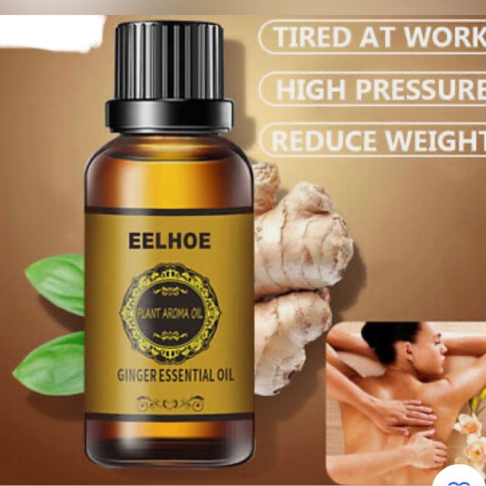 Eelhoe ginger essential oil NEW SEALED set of two 10ml bottles NIB